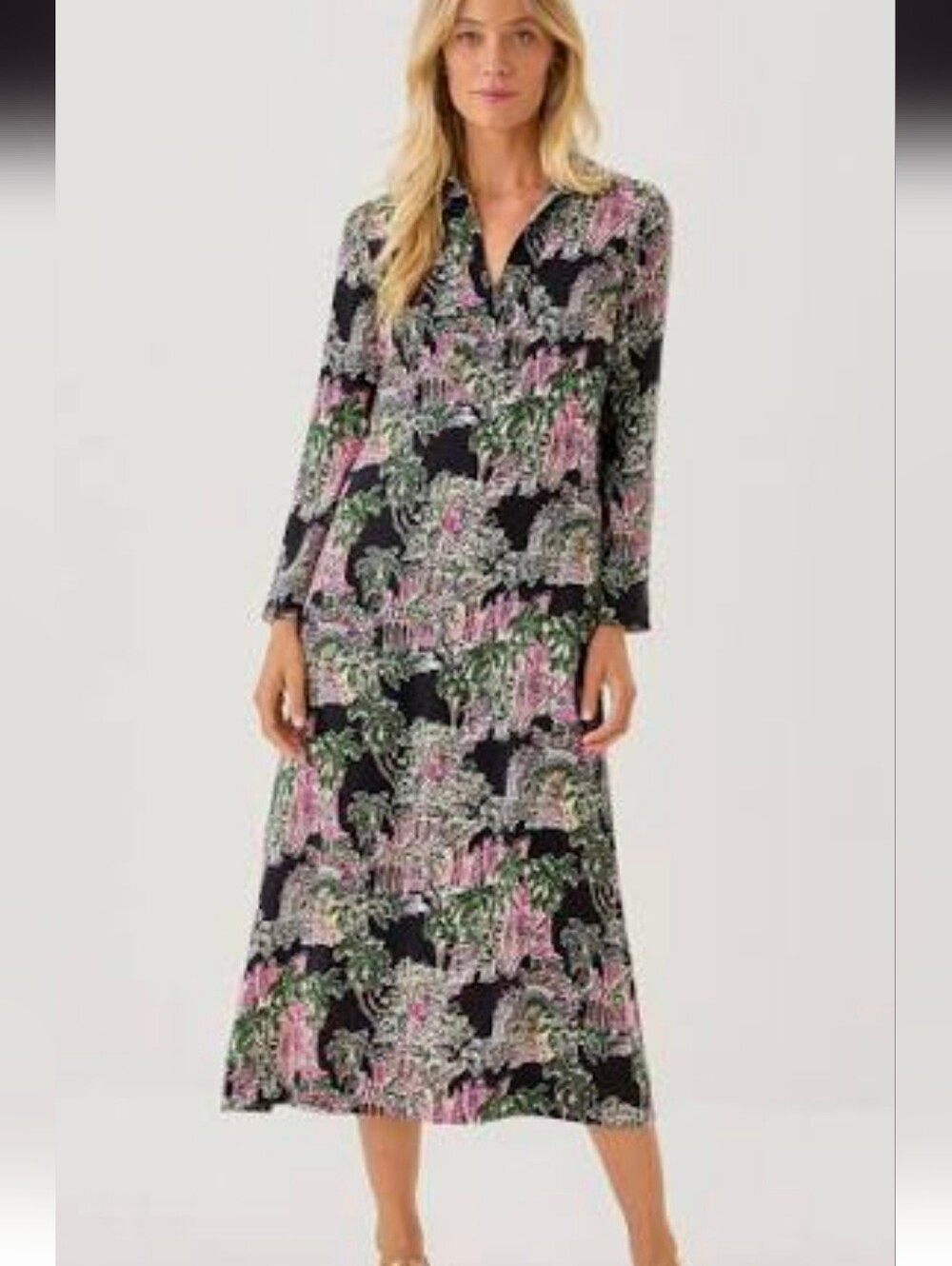 Lilly Pulitzer Simona PB Anniversary Toile Caftan Maxi